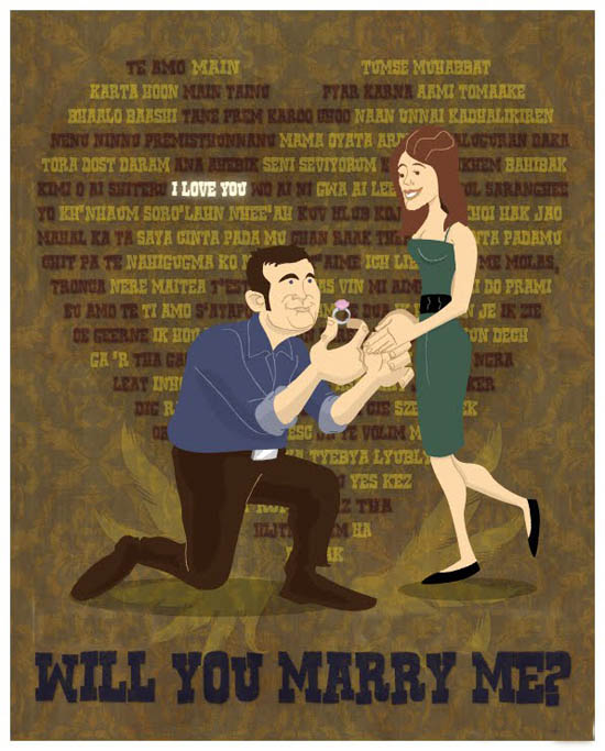 Farklı Dillerde Benimle Evlenir Misin